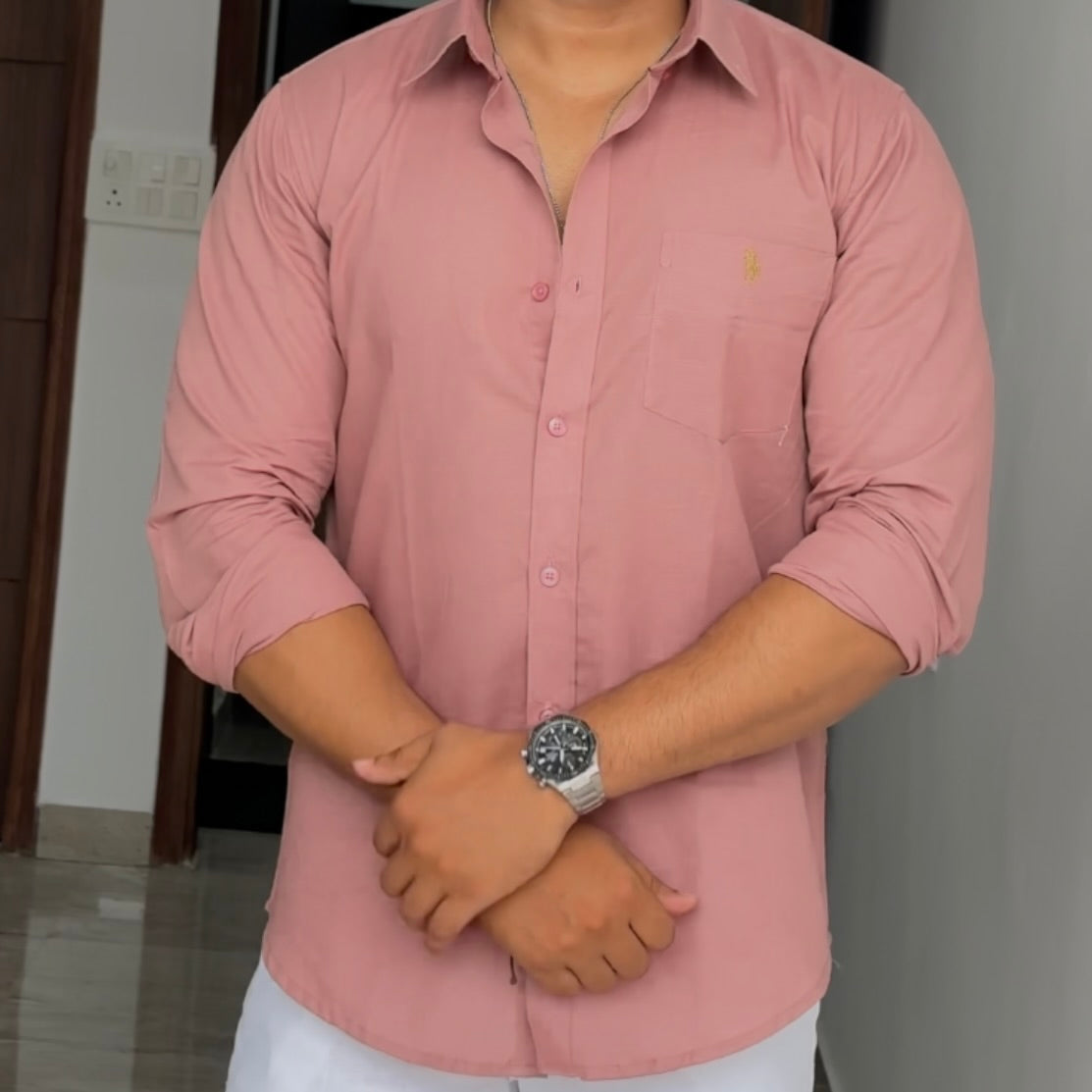 CharlieFits Lilen Cotton Shirts