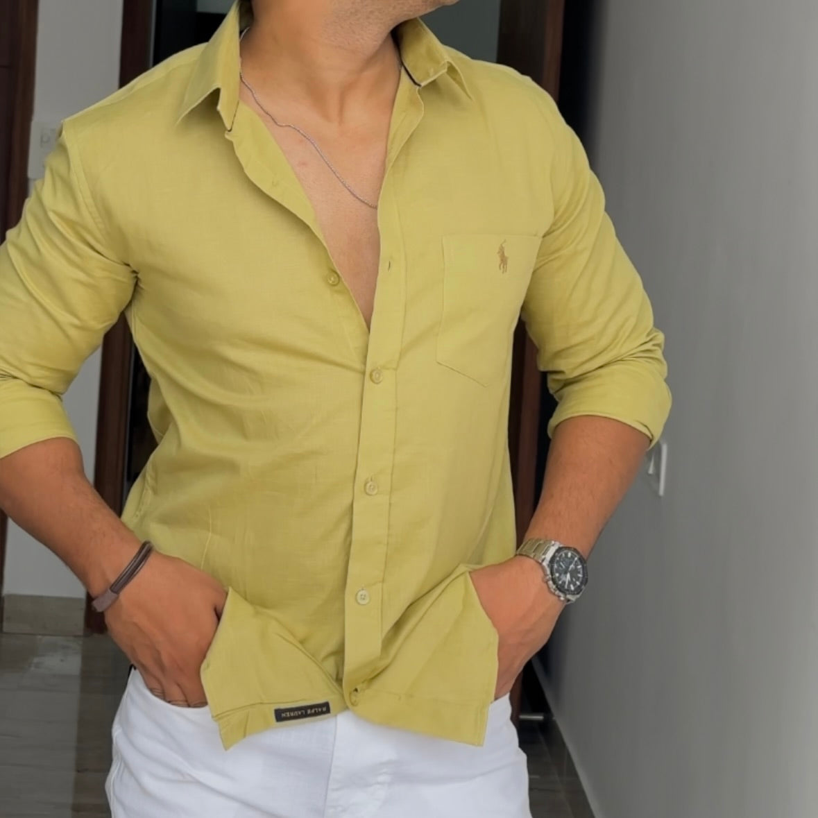 CharlieFits Lilen Cotton Shirts
