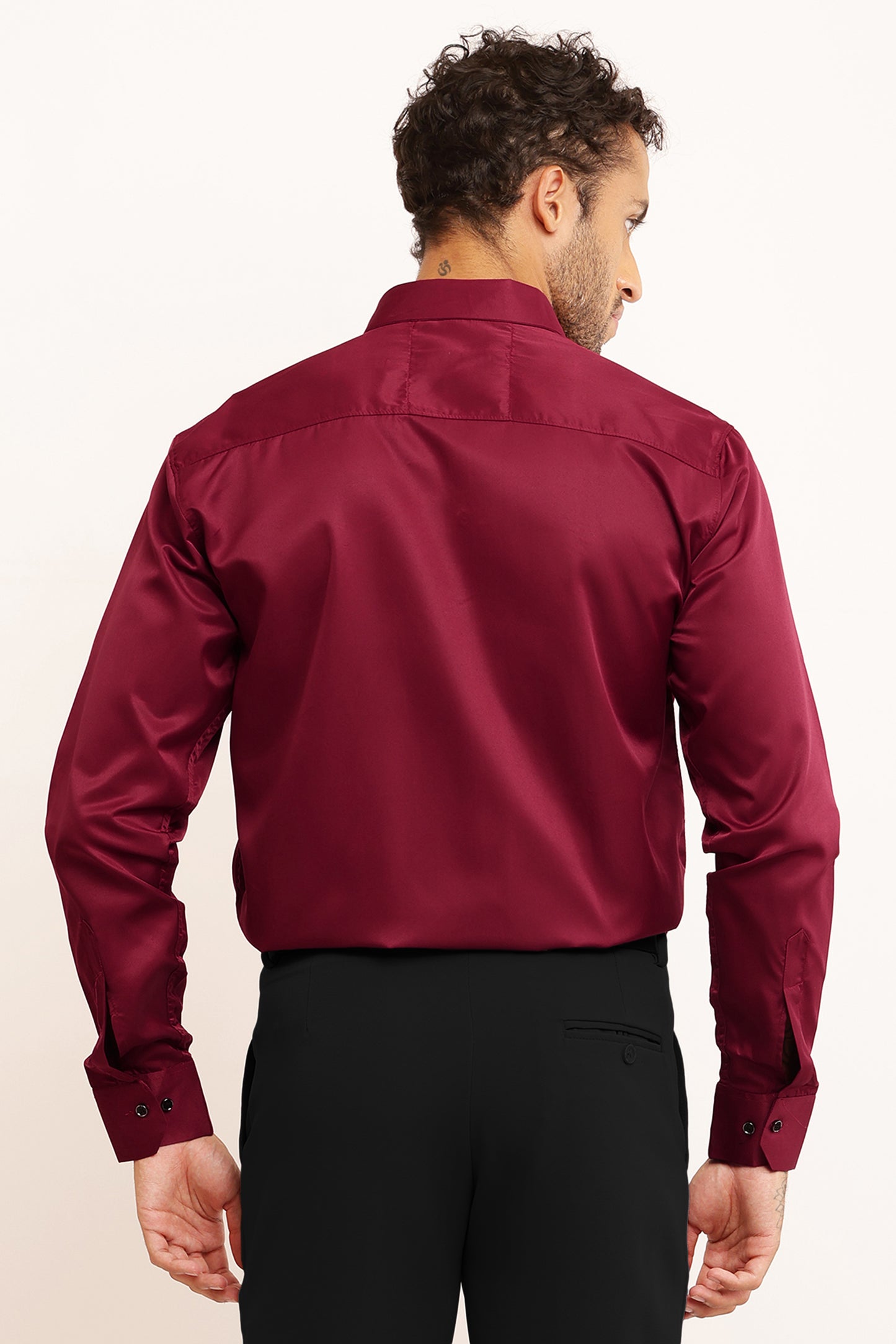 Charliefits slimfit Maroon shirt